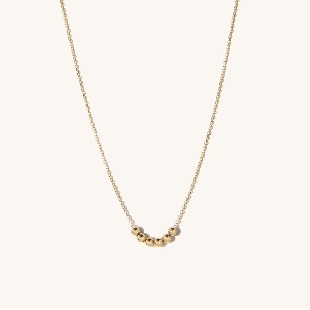 ISO Mejuri bold spheres necklace